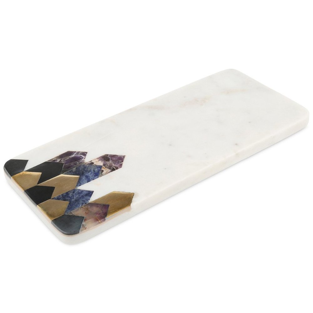 Thirstystone Marble Serving Board: Inlaid Arrow